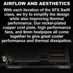 RX-96TSW8GBQ XFX SWIFT AMD RADEON RX 9060XT OC 8GB 2XDP XFX Swift AMD Radeon RX 9060 XT OC Gaming Edition 8GB GDDR6 Graphics Card With 3320MHz Boost Clock, 20Gbps Memory Speed, Dual-Fan Cooling, PCI-E 5.0, DP 2.1 & HDMI 2.1 Outputs | BLACK ~ RX-96TSW8GBQ