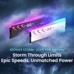 SP064GXLWU60EFDK RAM SILICON POWER 64GB (32X2) 6000MHZ RGB Silicon Power XPOWER Storm DDR5 64GB RAM Kit (2×32GB) 6000MT/s PC5-48000 CL38 1.35V RGB 288-pin UDIMM With PMIC, On-Die ECC, Shark-Fin Aluminum Heat Spreader & XMP/EXPO Support | Gray ~ SP064GXLWU60EFDK