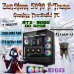 PC-9800-32-2T-5090 PC 9800X3D/32/X870/MSI1000/2TB/O11 DYNAMIC/KRAK360 * USED* ZenStorm 5090 X-Treme Gaming Pre-Build PC : AMD Ryzen 7 9800X3D | GIGABYTE X870 AORUS ELITE WIFI7 Motherboard | 32GB DDR5 RAM ; 2TB Gen5 NVMe SSD | RTX 5090 OC 32GB | 1000W Fully Modular ATX 3.1 PSU | 360 ARGB AIO CPU Liquid Cooler | Lian Li O11 E-ATX Case  | 3 ARGB 120mm PWM Fans | BLACK ~ USED LIKE NEW