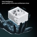 Segotep DM-850G 850W Digital Gold Power Supply ATX3.1 PCIe5.1 Ready 80PLUS Gold PPLP Certified Dual-Core MCU AI Monitoring HiMOS USB Blind Plug Compact High-Density Design | WHITE - Image 8