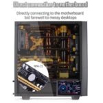 MIRABOX-D5 5" LCD SMART SCREEN MINI DISPLAY Mini 5-inch LCD Secondary Smart Display Real-time System Monitor for Gaming PCs and Set-ups , USB-C Interface , Real-Time News, YouTube Sync, Music Rhythm, 1000+ Themes, Smart Reminders, E-Album, And Multi-Screen Linkage | BLACK ~ MIRABOX-D5 