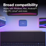 CT2000X10SSD9-02 CRUCIAL X10 EXTERNAL SSD 2TB 2100MB/S Crucial X10 2TB Portable SSD – 2100MB/s USB 3.2 Gen 2x2 External Drive, IP65 Water & Dust Resistant, Drop-Safe 3m, Ultra-Compact Rugged Storage for  Windows/Mac/Android/iPad/PC/Linux | NAVY BLUE ~ CT2000X10SSD9