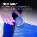 CT2000X10SSD9-02 CRUCIAL X10 EXTERNAL SSD 2TB 2100MB/S Crucial X10 2TB Portable SSD – 2100MB/s USB 3.2 Gen 2x2 External Drive, IP65 Water & Dust Resistant, Drop-Safe 3m, Ultra-Compact Rugged Storage for  Windows/Mac/Android/iPad/PC/Linux | NAVY BLUE ~ CT2000X10SSD9