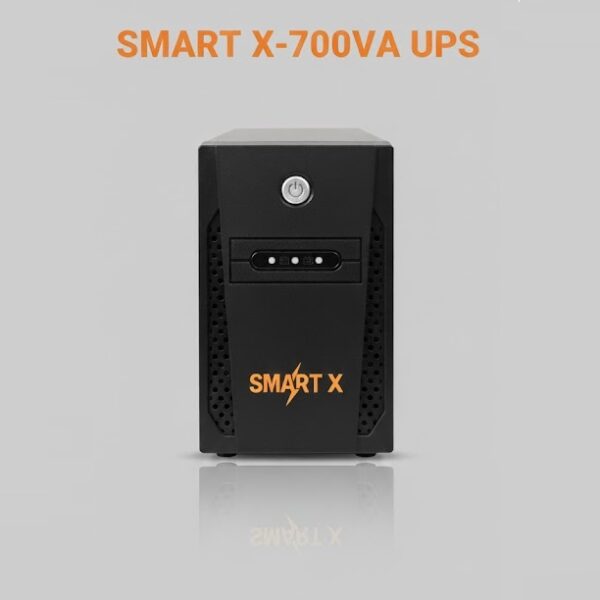 SMART X-700VA UPS | LED Display | 3-Step AVR | Over & Under Voltage Protection | Automatic Charging | Wide Input Range | Reliable 700VA Power Backup