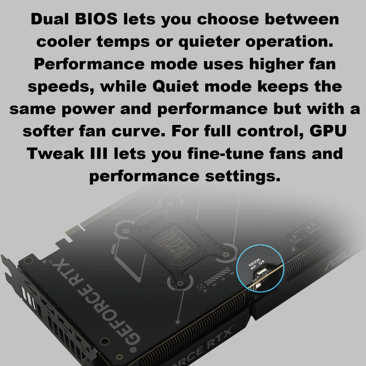 90YV0M17-M0NA00 ASUS DUAL RTX 5070 OC 12GB 2 FANS BLACK 5.0PCIE VGA ASUS Dual GeForce RTX 5070 12GB GDDR7 OC Edition Graphics Card With Axial-Tech Dual Fans, NVIDIA Blackwell Architecture, DLSS 4, Dual BIOS Modes, 2572MHz OC Mode, 6144 CUDA Cores, 988 TOPS AI Power, 2.53-Slot Compact Design  | DUAL-RTX5070-O12G