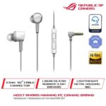ROG Cetra II Core 3.5mm Gaming Earbuds – ASUS Essence Drivers, Deep Bass, Ergonomic LSR Comfort Fit, Metal Housing, In-Line Controls, Multi-Platform Support (PC/PS5/Xbox/Switch) Moon Light White
