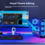 MIRABOX-D92 9.2" LCD SECONDARY SCREEN MINI DISPLAY ON PC CHASSIS Stretched Bar LCD 9.2-Inch Secondary Display for Gaming PC Case With 1920×462 Resolution, Aluminum Alloy Housing, USB Direct Connection, Theme Customization, Screen Rotation, Video Playback Support | BLACK ~ MIRABOX-D92