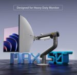 NB-A5 NB A5 Gaming Monitor Arm – Supports 27" to 50" NB A5 Gaming Monitor Arm For 27″–50″ For  Flat - Ultrawide - Curved Displays ; 18KG Max Load ; 360° Rotation ; Ergonomic Mechanical Spring Arm ; C-Clamp & Grommet Mount With Cable Management