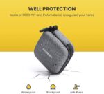 UGREEN-LP128-70577 UGREEN BAG ORGANISER GREY UGREEN Headphone Organizer Mini Shockproof Carrying Case - Travel Pouch For AirPods, Bose, Beats, Sony, Wireless Earbuds, USB Cable, Flash Drive, Charger, Adapter, SD Card ; 84×82×44mm ; 100g | LP128-70577