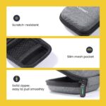 UGREEN-LP128-70577 UGREEN BAG ORGANISER GREY UGREEN Headphone Organizer Mini Shockproof Carrying Case - Travel Pouch For AirPods, Bose, Beats, Sony, Wireless Earbuds, USB Cable, Flash Drive, Charger, Adapter, SD Card ; 84×82×44mm ; 100g | LP128-70577