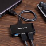 TS-HUB3K TRANSCEND 4 PORT HUB USB 3.1 GEN1 Transcend HUB3 : 4-Port Hub With 2A Fast Charging – USB 3.1 Gen 1 Interface, External Power Adapter, 10x Faster Transfer, LED Indicator, Windows/Mac/Linux Compatible