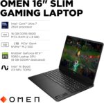 C54V1UA#ABA HP OMEN SLIM 16-AN0037WM ULTRA 7 255H 16GB RAM DDR5/1TB SSD/16" QHD/RTX 5060 8GB/WIN11 HP OMEN Slim 16 : Intel® Core Ultra 7 255H | 16GB DDR5 RAM ; 1TB NVMe SSD |  RTX 5060  (8GB) +  Arc 140T GPU | 16-inch 2K 165Hz Display | Backlit Anti-Ghosting Keyboard | Windows 11 | SHADOW BLACK ~ 16-an0037wm