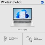 HP 17-cp3155cl 17.3" Notebook – AMD Ryzen 5 7430U 6-Core, 16GB DDR4, 1TB PCIe NVMe SSD, AMD Radeon Graphics, HD+ Touch, Wi-Fi 6, Bluetooth 5.4, Windows 11 Home