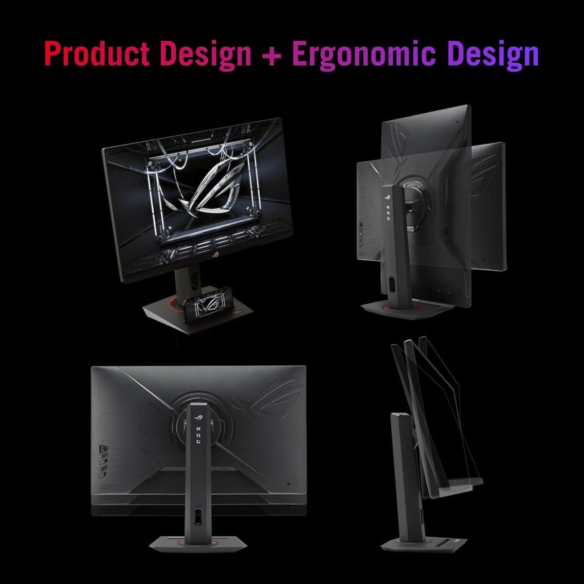 XG27ACS ROG Strix XG27ACS USB Type-C Gaming Monitor – 27-inch 2560x1440, 180Hz (Above 144Hz), 1ms (GTG), Fast IPS, Extreme Low Motion Blur Sync, USB Type-C, G-Sync compatible, DisplayWidget Center, tripod socket, HDR, Tilt  - Swivel - Pivot  - Height Adjustment ASUS ROG Strix XG27ACS USB Type-C Gaming Monitor 27-Inch 1440p WQHD Fast IPS 180Hz 1ms GTG HDR Display G-Sync FreeSync ELMB Sync AI DisplayWidget Center Tripod Socket