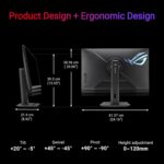 XG27UCG ASUS ROG Strix XG27UCG Dual mode 27-inch Gaming Monitor – Switch Between 4K 160Hz or FHD 320Hz , 1ms (GTG), Fast IPS, Extreme Low Blur Sync, USB Type-C, G-Sync , DisplayWidget Center, tripod socket, HDR, Aura Sync