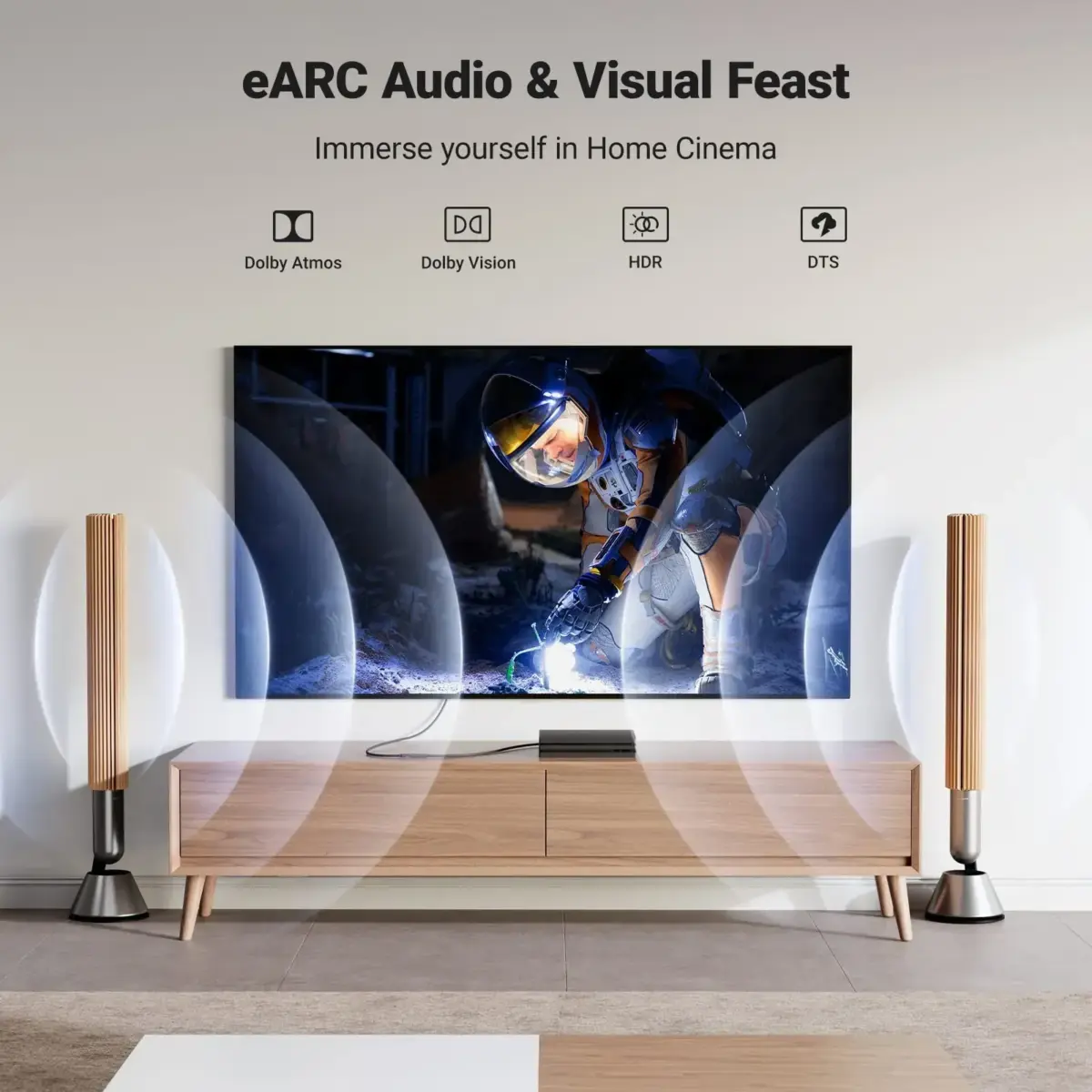 UGREEN-HD159-90592 UGREEN HDMI EXTENDER HDMI TO HDMI 8K UGREEN 8K HDMI Female To Female Extender Adapter –  HDMI 2.1, 8K@60Hz, HDR10+, 3D Support, Up To 10m Extension, Space Gray Aluminum Alloy Build | HD159 90592 