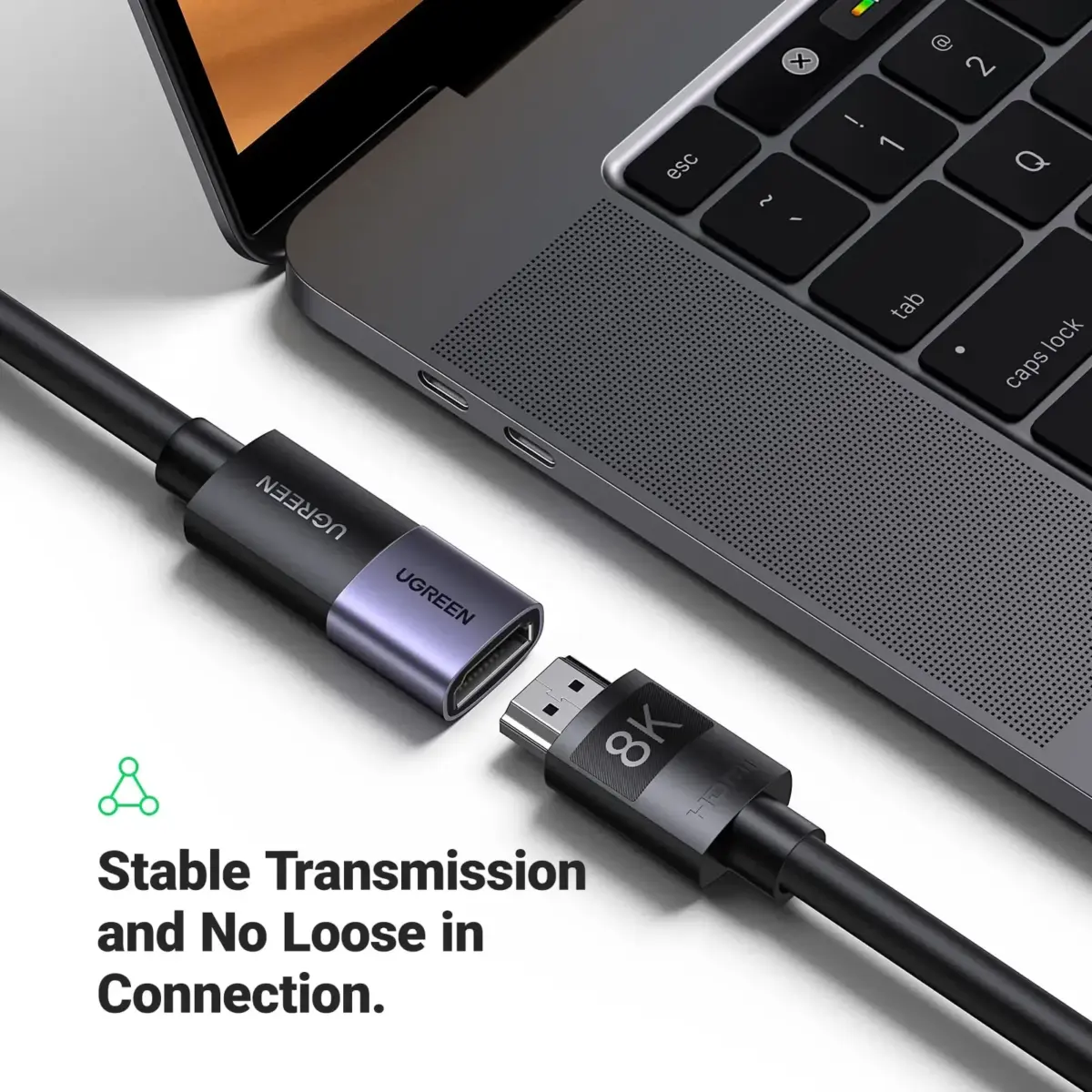 UGREEN-HD159-90592 UGREEN HDMI EXTENDER HDMI TO HDMI 8K UGREEN 8K HDMI Female To Female Extender Adapter –  HDMI 2.1, 8K@60Hz, HDR10+, 3D Support, Up To 10m Extension, Space Gray Aluminum Alloy Build | HD159 90592 