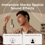 UGREEN FitBuds White Open-Ear Wireless Earbuds with Bluetooth 6.0, Dual Connection, IPX5 Resistance, Metal-Silica Build, USB-C Fast Charging, Ambient-Aware Sports Design - Image 4