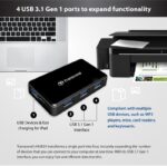 TS-HUB3K TRANSCEND 4 PORT HUB USB 3.1 GEN1 Transcend HUB3 : 4-Port Hub With 2A Fast Charging – USB 3.1 Gen 1 Interface, External Power Adapter, 10x Faster Transfer, LED Indicator, Windows/Mac/Linux Compatible