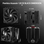 Thermalright Peerless Assassin 120 SE Dual-Tower Air Cooler With 6×6mm AGHP Heat Pipes, Dual TL-C12C 1550RPM PWM Fans, C1100 Copper Base, S-FDB Bearings, Intel & AMD Socket Compatibility
