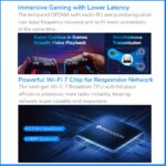 Cudy BE6500 WR6500H 2.5G Wi-Fi 7 Router With 6.5Gbps Dual-Band Speed, Broadcom 2GHz Quad-Core CPU, 200-Device Capacity, 1×2.5G WAN, 4×Gigabit LAN, Mesh, VPN, And App Control - Image 3