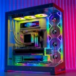 JUNGLE LEOPARD 9.16" LCD Display Black Chassis Secondary Screen Monitor Casing PC