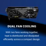 PNY GeForce RTX 5060 Ti 16GB GDDR7 OC Dual Fan GPU With NVIDIA Blackwell, DLSS 4, PCIe 5.0, 4608 CUDA® Cores, 2692 MHz Boost,  4K 480Hz / 8K 165Hz Support , STEALTH MODE