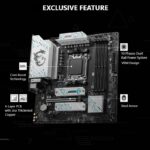MSI B650M Gaming Plus WiFi Micro-ATX Motherboard With AMD B650 Chipset, 4x DDR5 UDIMM 7200+MHz OC, PCIe 4.0, Dual M.2, Wi-Fi 6E, Bluetooth 5.3, 2.5G LAN , Supports Ryzen 9000/ 8000/ 7000 Series Processors