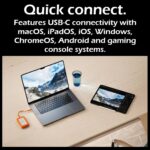 Seagate LaCie Rugged SSD4 2TB Portable SSD With USB 40Gbps Thunderbolt 5 Up To 4000MB/s IP54 Rugged Design USB-C Universal Compatibility