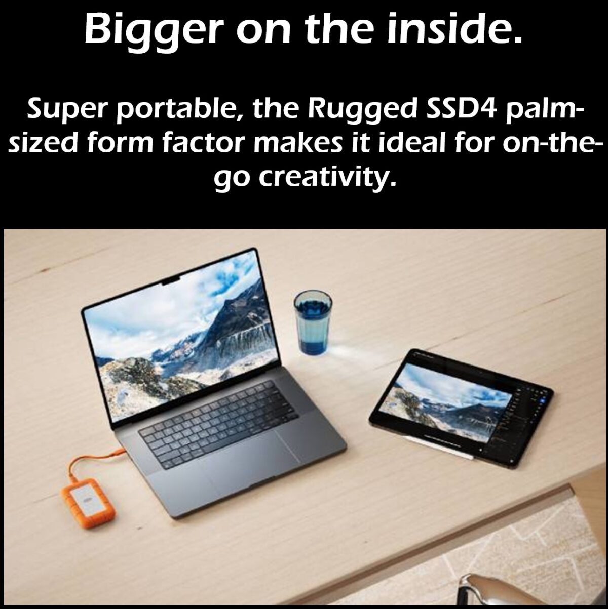 Seagate LaCie Rugged SSD4 2TB Portable SSD With USB 40Gbps Thunderbolt 5 Up To 4000MB/s IP54 Rugged Design USB-C Universal Compatibility