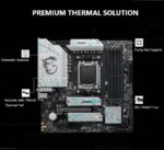 MSI B650M Gaming Plus WiFi Micro-ATX Motherboard With AMD B650 Chipset, 4x DDR5 UDIMM 7200+MHz OC, PCIe 4.0, Dual M.2, Wi-Fi 6E, Bluetooth 5.3, 2.5G LAN , Supports Ryzen 9000/ 8000/ 7000 Series Processors