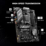 MSI B650 Gaming Plus WiFi AM5 ATX Motherboard With 4x DDR5 7200+MHz OC, PCIe 4.0, 12+2+1 Power Design, Wi-Fi 6E, 2.5G LAN, Dual Gen4 M.2