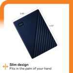 WDBRBU0060BBL-BB EXTERNAL HDD WD DRIVE 6TB WD Drive 6TB Portable HDD , Micro-B / USB A 5Gbps , Slim Durable Design, Password Protection, Plug-And-Play Storage , Formatted exFAT, Windows Mac ChromeOS Compatible | NAVY ~ WDBRBU0060BBL-BB