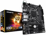 GIGABYTE H310M S2 2.0 (Rev. 1.0) DDR4 Micro ATX  Motherboard : LGA1151 Intel H310 PCIe 3.0, 2 x DDR4 DIMM up to 32GB 2666/2400/2133 MHz , Gaming LAN ,Ultra Durable ,  For 9th/8th Gen Processors