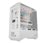 darkFlash DY460 ATX Full-Tower Gaming Case With 330° Full-View Tempered Glass, 4 ARGB Pre-Installed Fans, Dual-Chamber Layout, 400mm GPU Support, 360mm Radiator, USB-C | White - Image 2
