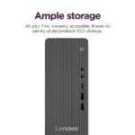 Lenovo IdeaCentre Tower 08IRR9 - Intel® Core i7-14700 | 32GB DDR5 RAM , 1TB SSD NVMe | Intel® UHD Graphics 770 | Wi-Fi® 6, BT5.2 | HDMI 2.1, USB-C, 260W PSU | Windows 11 | USB Keyboard & Mouse Incl. | BLACK (8.2L)