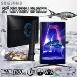 Samsung Odyssey G3 G30D 24-Inch FHD 180Hz 1ms VA HDR10 Gaming Monitor With FreeSync, Black Equalizer, Virtual Aim Point, Ergonomic HAS Stand, DP 1.4/HDMI 2.0 – LS24DG302