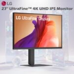 LG UltraFine Monitor - 27 inch 4K UHD IPS , 60Hz, 5ms GtG, HDR10, Home/Office Display, Eye Care features, Built-in Speakers, HDMI, DisplayPort, USB-C with 90W PD , Height, Pivot, Swivel, Tilt | Black ~ 27U730A-B