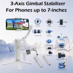 M1 Merak One 3-Axis Smartphone Gimbal Stabilizer With Face Tracking, Auto Balance, Ultra Smooth Zoom, 2500mAh Battery, Bluetooth Control, For Phones Up To 7 Inches