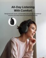 Belkin SoundForm Surround Bluetooth Over-Ear Headphones, Noise Cancelling Headphones, Wireless with 60H Playtime and Soft Ear Cups , for iPhone, Galaxy, iPad | BLACK ~ AUD009HQBK