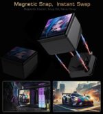 LOVINGCOOL DP-360-01 Liquid Cooler With 4.0-inch Magnetic Large Screen , 3x 120mm PWM ARGB 5V Fan With Infinity Mirror Design , 2600 RPM Pump Speed , 67 CFM , 26dBA | BLACK