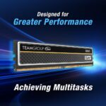 TeamGroup ELITE PLUS 32GB DDR5 5600MHz Desktop Memory Kit (2x16GB) CL46 With Aluminum Heat Sink, On-Die ECC, 1.1V Low Voltage, Intel XMP & AMD EXPO Support | BLACK 