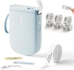 NIIMBOT D11 New Version Label Maker Machine with Tape,300DPI Bluetooth Label Printer, Portable Thermal Printer,Sticker Maker for Organizing Home Office School,Blue