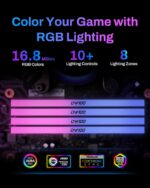 Biwin Black Opal DW100 DDR5 6000 MT/s RGB 32GB RAM Kit (16GB x2) CL28 , 1.4V , Three-Fin Cooling, Hynix ICs, Unlocked PMIC, AMD Optimization , Intel Compatible , One-Click Overclocking | BLACK ~ BXL53260DW1-D28FB