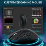 ATTACK SHARK R1 Wireless Gaming Mouse 59g Superlight, PixArt PAW3311 18,000 DPI Sensor, Tri-Mode Wired/2.4G/BT5.2, 65-Hour Battery, 1000Hz - Image 7