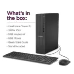 Lenovo IdeaCentre Tower 08IRR9 - Intel® Core i7-14700 | 32GB DDR5 RAM , 1TB SSD NVMe | Intel® UHD Graphics 770 | Wi-Fi® 6, BT5.2 | HDMI 2.1, USB-C, 260W PSU | Windows 11 | USB Keyboard & Mouse Incl. | BLACK (8.2L)