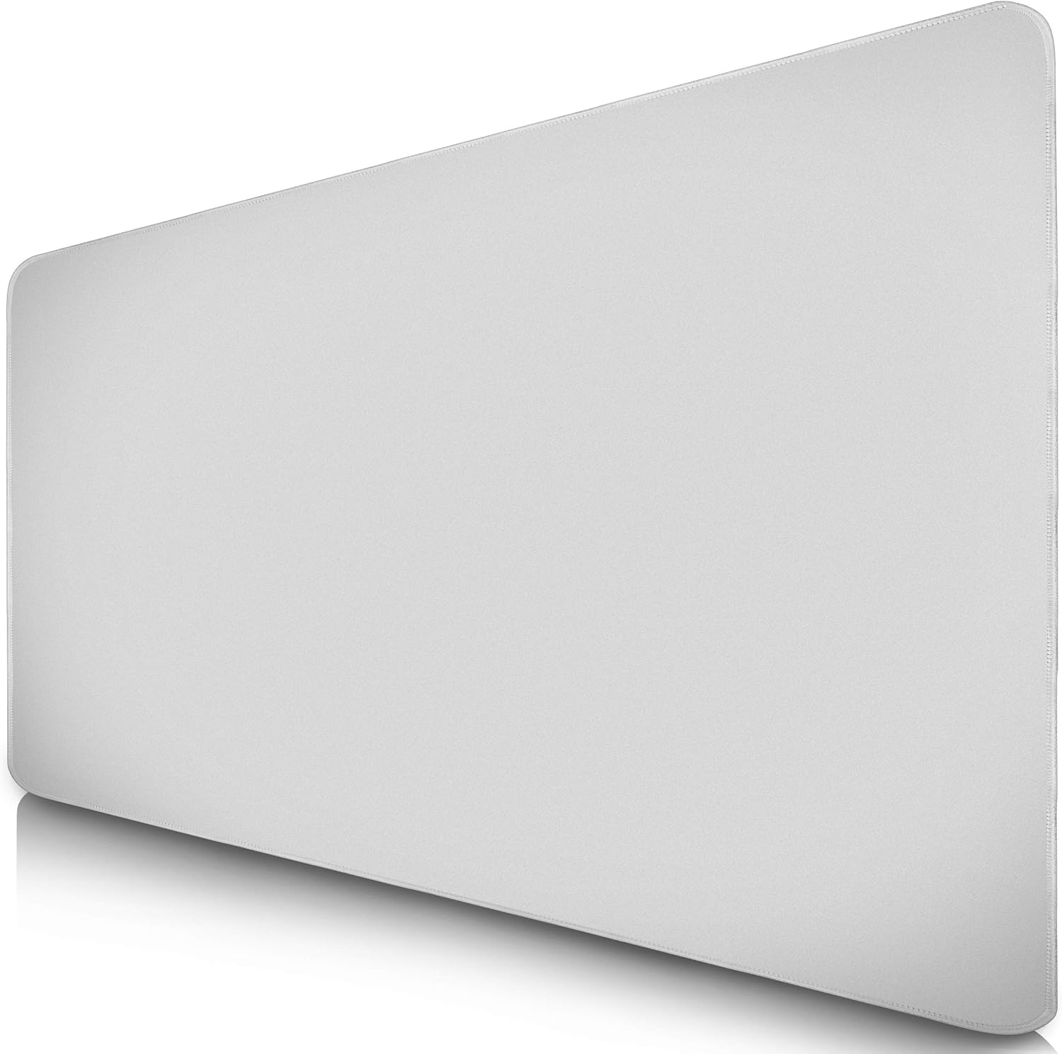 Large Gaming Mouse Pad - 900 x 400 x 2 mm - Mouse Pad - Stitched Edges - Extended Mouse Pad with Special Surface - Surface Improves Speed and Precision - Non-slip Rubber Base | WHITE