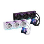 LOVINGCOOL DP-360-01 Liquid Cooler With 4.0-inch Magnetic Large Screen , 3x 120mm PWM ARGB 5V Fan With Infinity Mirror Design , 2600 RPM Pump Speed , 67 CFM , 26dBA | BLACK