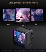 LOVINGCOOL DP-360-01 Liquid Cooler With 4.0-inch Magnetic Large Screen , 3x 120mm PWM ARGB 5V Fan With Infinity Mirror Design , 2600 RPM Pump Speed , 67 CFM , 26dBA | BLACK