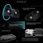 GIGABYTE GeForce RTX™ 5060 EAGLE OC 8G Graphics Card With 8GB GDDR7, Blackwell Architecture, 2550MHz Core Clock, WINDFORCE Cooling, PCIe 5.0, DLSS 4